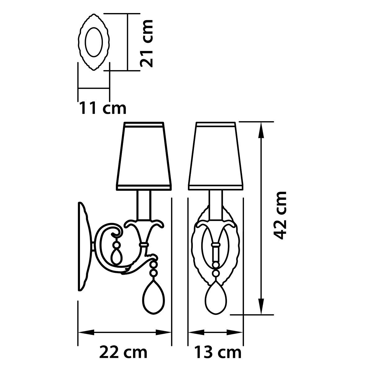 Lightstar (MB700003-1) Бра CAPPA 1x40W E14 БРОНЗА (в комплекте) Lightstar (MB700003-1) Бра CAPPA 1x40W E14 БРОНЗА (в комплекте)